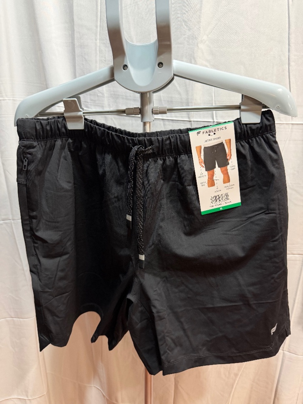 Fabletics Men's The One Short - Black - Size XL - NWT Active Shorts
